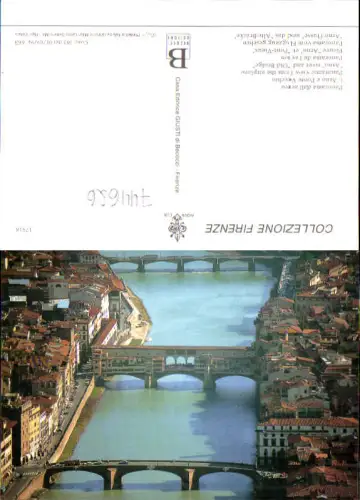 744626 Luftbild L Arno e Ponte Vecchio Firenze Florenz Italy