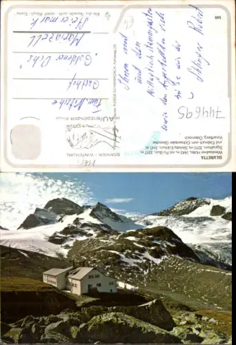 744695 Wiesbadner Hütte mit Piz Buin Signalhorn b. Partenen