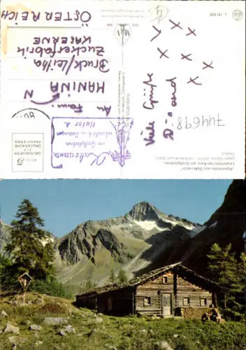 744698 Lesachalm b. Kals am Großglockner geg. Glödis u. Roter Kopf Wegkreuz
