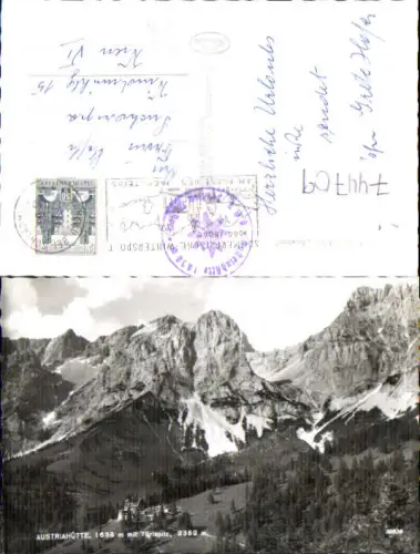 744709 Foto AK Austriahütte mit Türlspitz Ramsau a. Dachstein