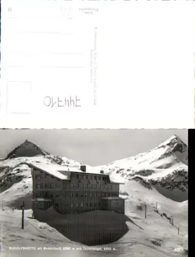 744710 Foto AK Stubach Uttendorf Rudolfshütte mit Medelzkopf u. Tauernkogel im Winter