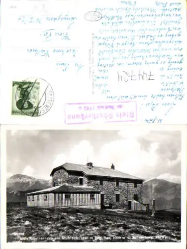 744724 Foto AK Alois Güntherhaus a. Stuhleck Rax u. Schneeberg Spital a. Semmering