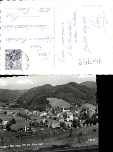 744758 Foto AK Rettenegg Steiermark Heuernte i. Vordergrund