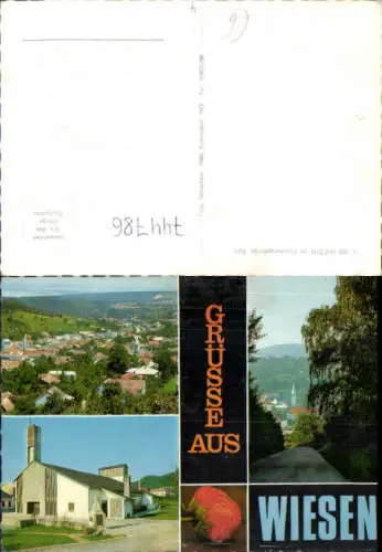 744786 Mehrbild AK Wiesen a. Rosaliengebirge Kirche Ansicht