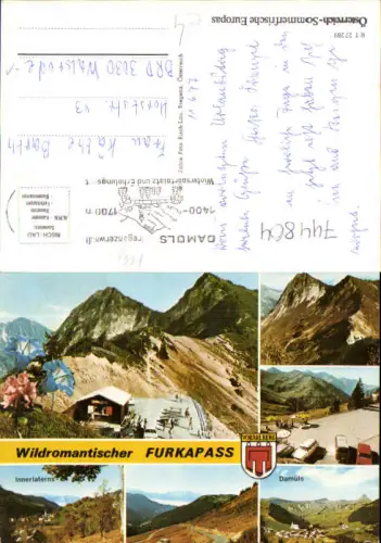 744804 Mehrbild AK Furkapass Innerlaterns Damüls