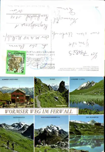744825 Mehrbild AK Schruns Wormser Weg Ferwall Wormser Hütte Valschavieljoch