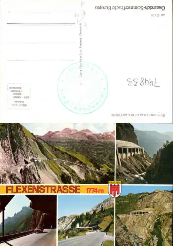 744833 Mehrbild AK Flexenstraße Arlberg Lech Zürs Stuben a. Arlberg