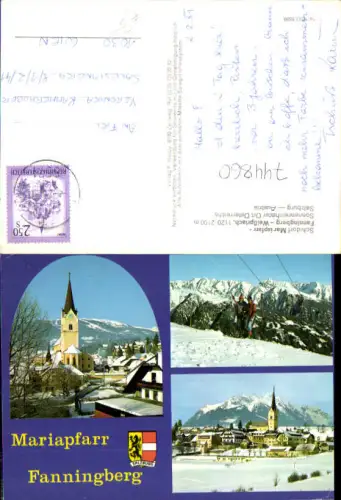 744860 Mehrbild AK Mariapfarr Fanningberg Weißpriach Skilift Wintersport