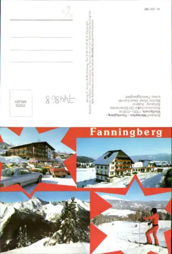 744868 Mehrbild AK Fanningberg Mariapfarr Wintersport Hotel Haus Carinth Fanningberghof