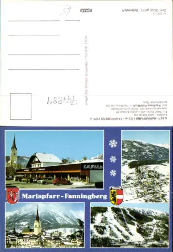 744889 Mehrbild AK Mariapfarr Fanningberg Lungau im Winter Kaufhaus Adeg Petritsch