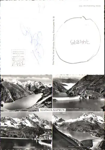 744895 Mehrbild AK Kaprun Kraftwerk Stausee Wasserfallboden Moserbodensperre