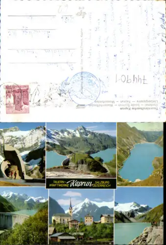 744901 Mehrbild AK Kaprun Tauernkraftwerke Denkmal Wasserfallboden Mooserboden