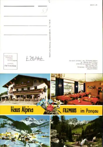 744927 Mehrbild AK Filzmoos Haus Alpina Winteransicht Wasserrad Speisesaal