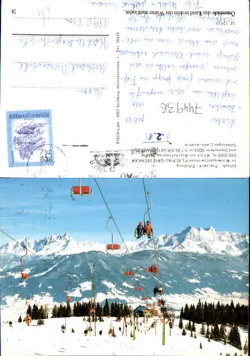 744936 Flachau Griessenkar mit Bischofsmütze 3-Täler-Skischaukel Skilift Wintersport
