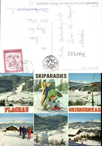 744937 Mehrbild AK Flachau Griessenkar Wintersport Skilift
