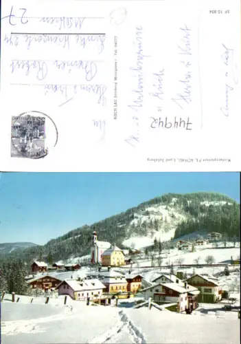 744942 Flachau im Winter mit Kirche