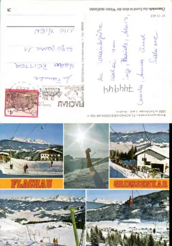 744944 Mehrbild AK Flachau Griessenkar Skilift Wintersport
