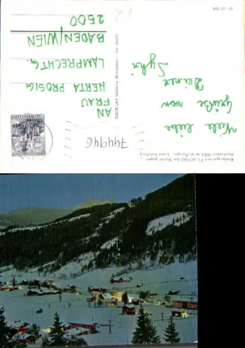 744946 Flachau b. Nacht gegen Dachstein Pongau