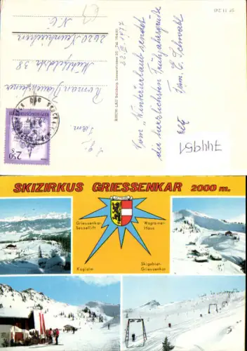 744951 Mehrbild AK Flachau Griessenkar Wintersport Skilift Koglalm Wagrainer Haus