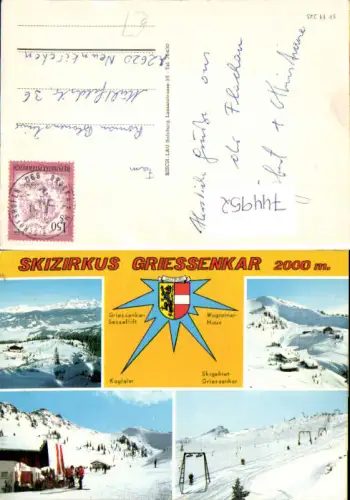 744952 Mehrbild AK Flachau Griessenkar Wintersport Skilift Koglalm Wagrainer Haus