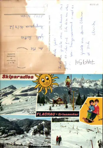 744954 Mehrbild AK Flachau Griessenkar Sessellift Wintersport Skilift