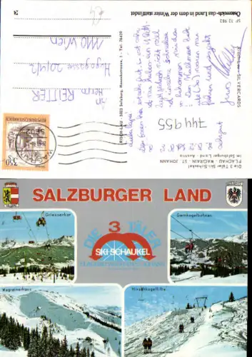 744955 Mehrbild AK Flachau Wagrain St Johann Griessenkar Wagrainerhaus Wintersport