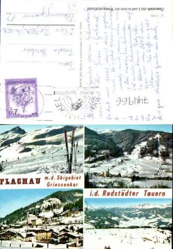 744966 Mehrbild AK Flachau m. Griessenkar Wintersport Dorfansicht Skilift