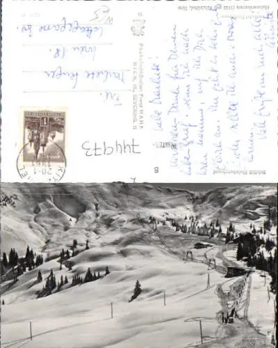 744973 Foto AK Skilift Steinbergkogel im Winter Jochberg Kitzbühel