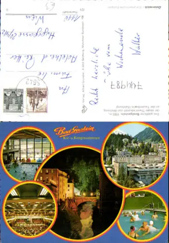 744987 Mehrbild AK Bad Gastein Wasserfall b. Nacht Theater Hallenbad