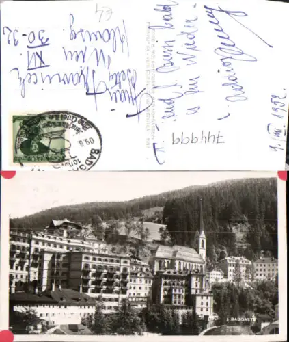 744999 Foto AK Bad Gastein Ansicht m. Kirche