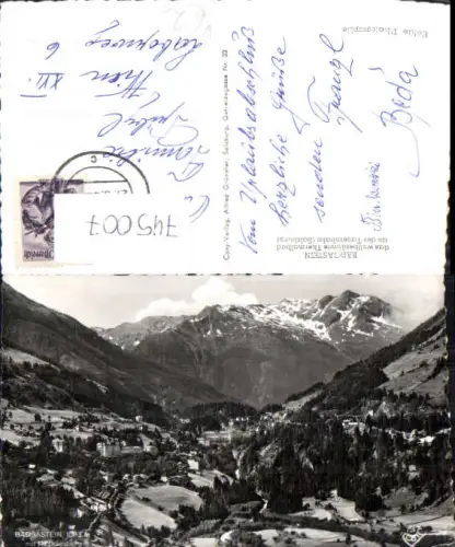 745007 Foto AK Bad Gastein m. Radhausberg pub Cosy 737