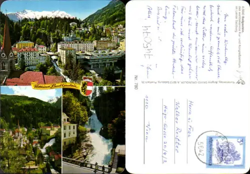 745074 Mehrbild AK Bad Gastein Waserfall Ansichten m. Kirche