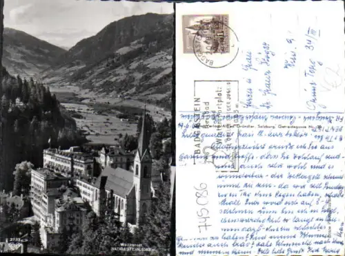 745086 Foto AK Bad Gastein Ansicht m. Kirche pub Cosy 2733