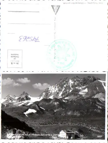 745263 Foto AK Ischgl Heidelbergerhütte m. Fluchthorn Zahnspitz