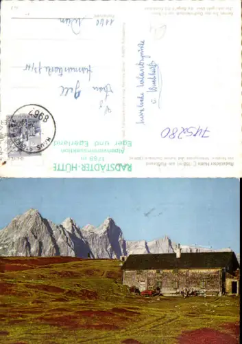 745280 Radstadt Radstädter Hütte a. Roßbrand m. Torstein Mitterspitze