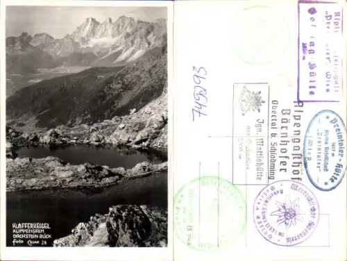 745293 Foto AK Schladming Klafferkessel Klippenseen Dachsteinblick