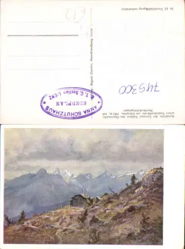 745300 Künstler AK Dölsach Anna Schutzhütte Annahütte a. Ederplan mit Hochschobergruppe