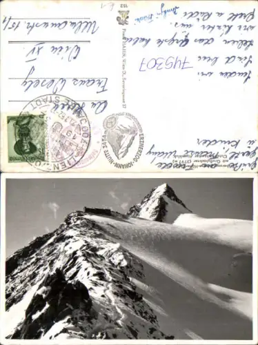745307 Foto AK Erzherzog-Johann-Hütte m. Großglockner Heiligenblut a. Großglockner