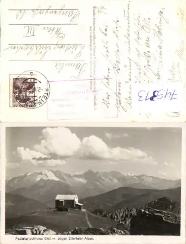 745313 Foto Ak Telfes im Stubai Padasterjochhaus geg. Zillertaler Alpen