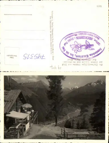 745315 Foto AK Edelweiss Hütte m. Blick auf Sölden i. Gurgler Tal u. Ötztaler Alpen