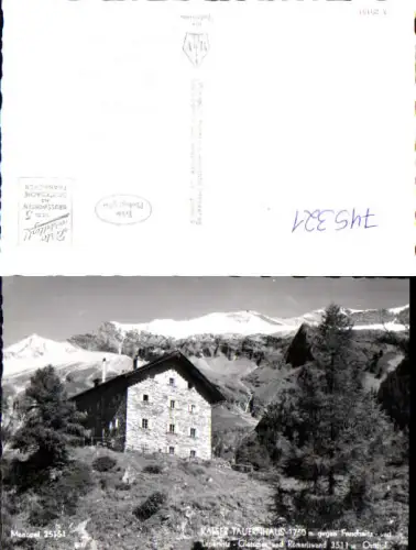 745321 Foto AK Kals a. Großglockner Kalser Tauernhaus geg. Fruschnitz Gletscher