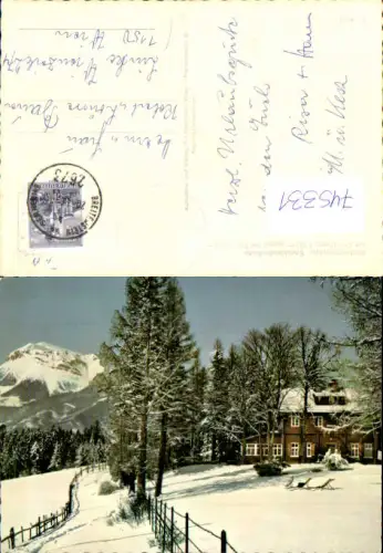 745331 Breitenstein a. Semmering Speckbacherhütte am Kreuzberg geg. Rax im Winter