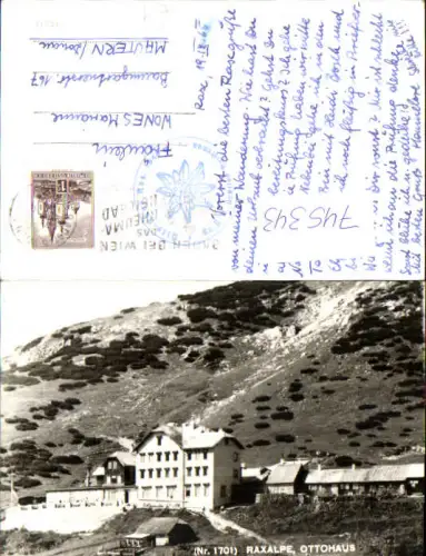 745343 Foto AK Raxalpe Ottohaus Kleinau Reichenau an der Rax