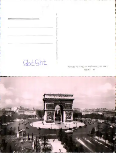 745795 Foto AK Paris L Arc de Triomphe et Place de l Etoile France