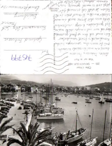 745799 Foto AK Cote d Azur Sanary-sur-Mer Vue sur le Port Hafen Segelschiffe Boote France