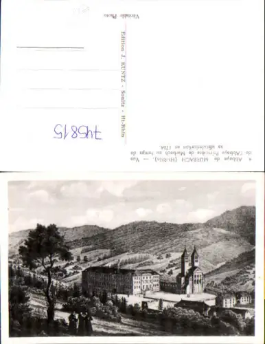 745815 Foto AK Gemälde Abbaye de Murbach Haut-Rhin 1764 France