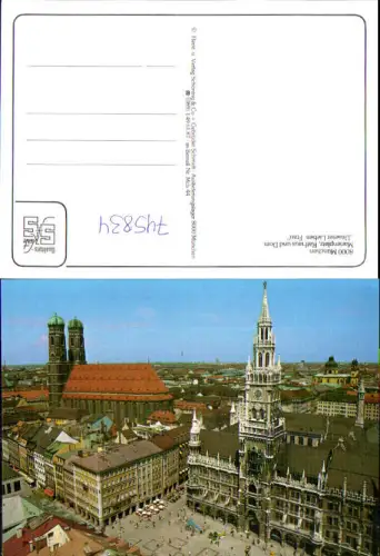 745834 München Munich Marienplatz Rathaus u. Dom Unserer Lieben Frau