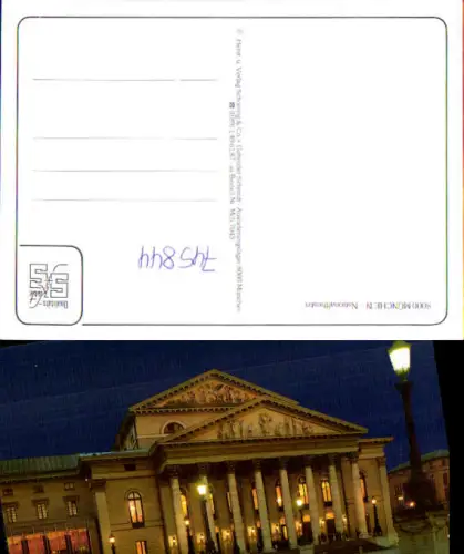 745844 München Munich Nationaltheater Theater b. Nacht