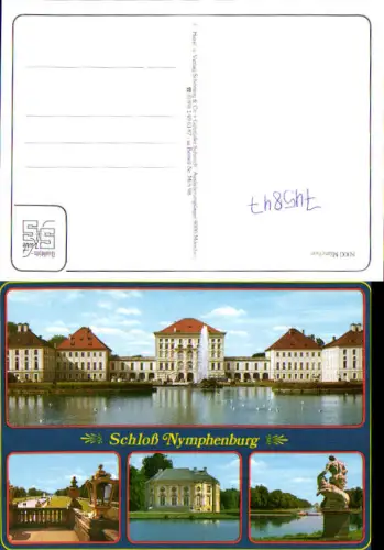 745847 Mehrbild AK München Munich Schloss Nymphenburg Springbrunnen