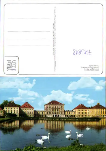 745848 München Munich Schloss Nymphenburg Frontansicht Schwan Schwäne